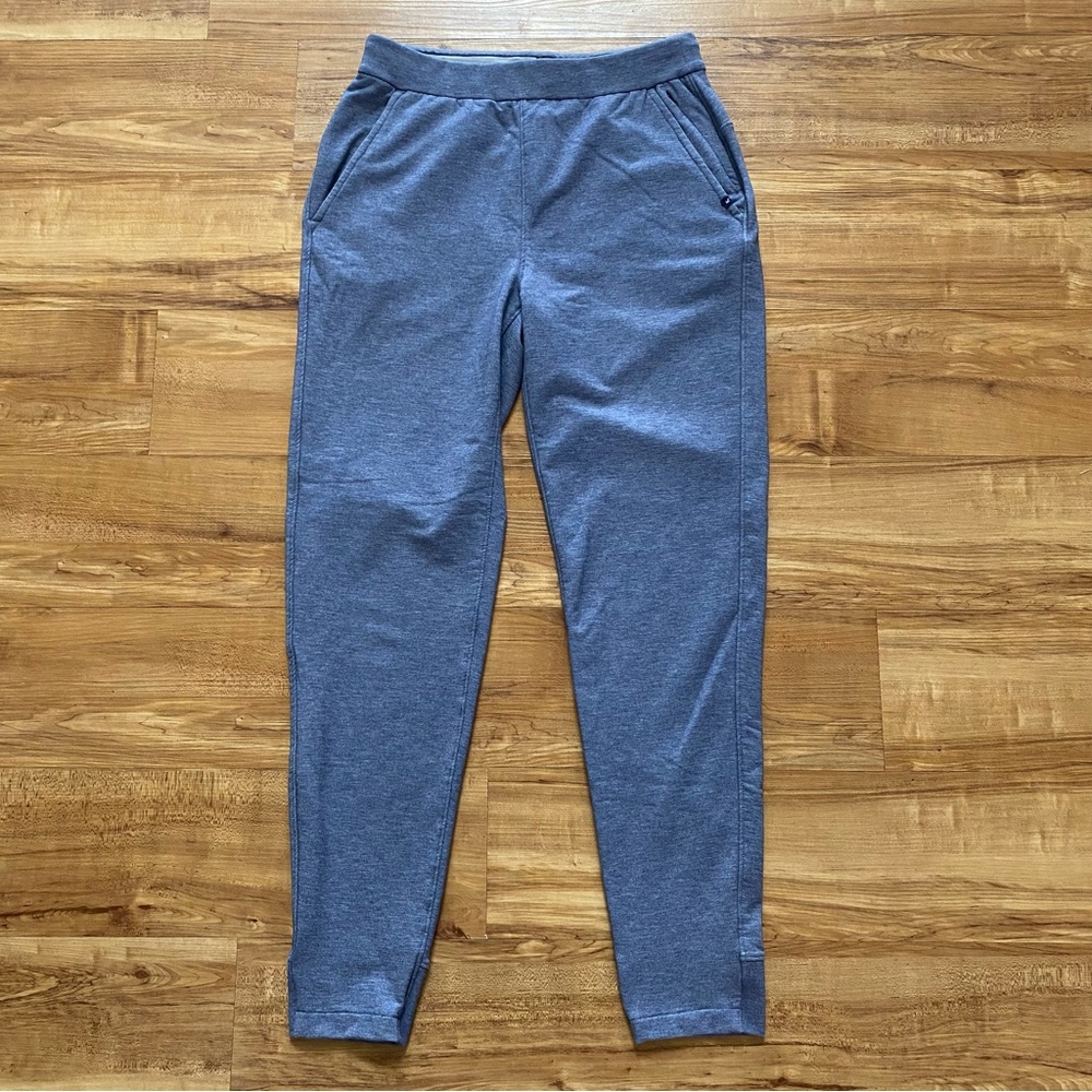 Ministry of Supply XS Blue Fusion Terry Soft Knit Pull On Joggers Comfort Lounge